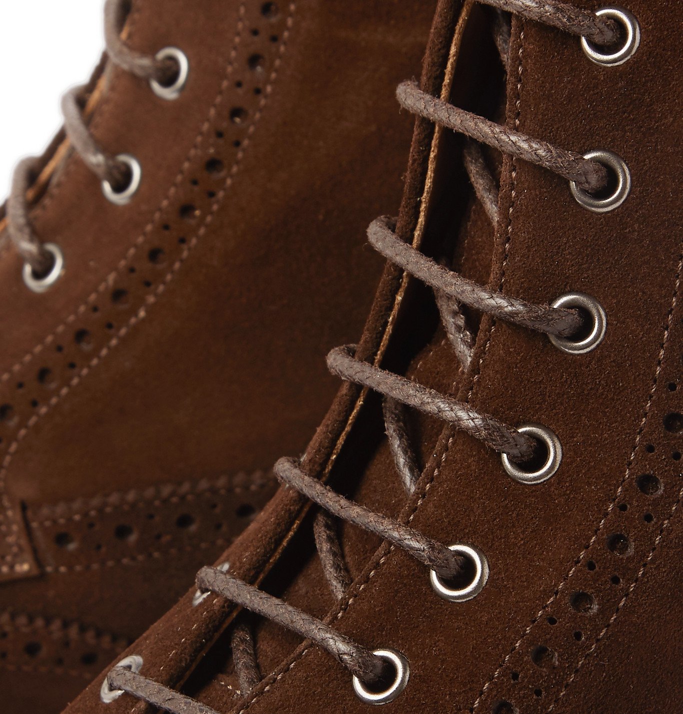 Dunhill - Country Suede Brogue Boots - Brown Dunhill