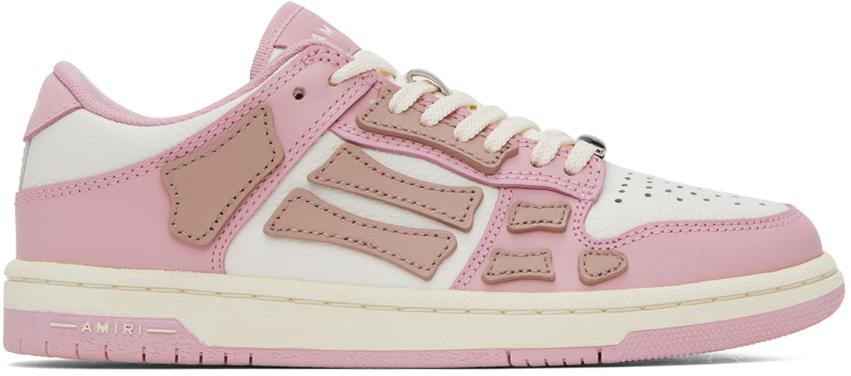 AMIRI Pink Skel Top Low Sneakers Amiri