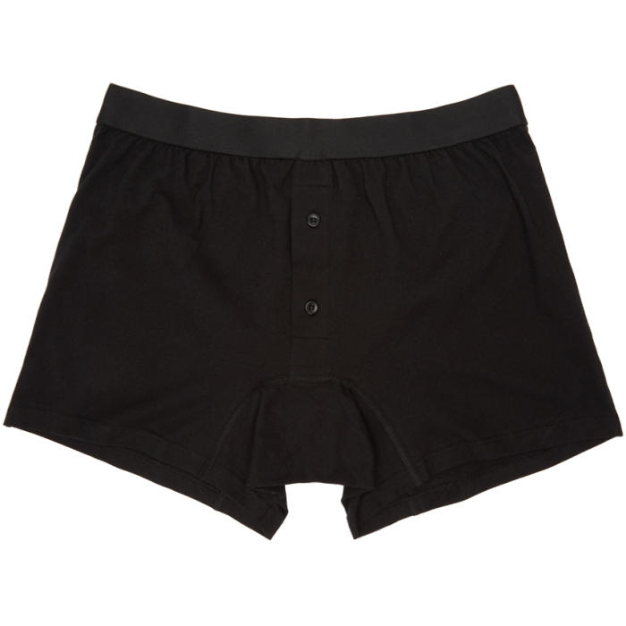 Comme des GarÃ§ons Shirt Black Button-Fly Boxer Briefs Comme des ...