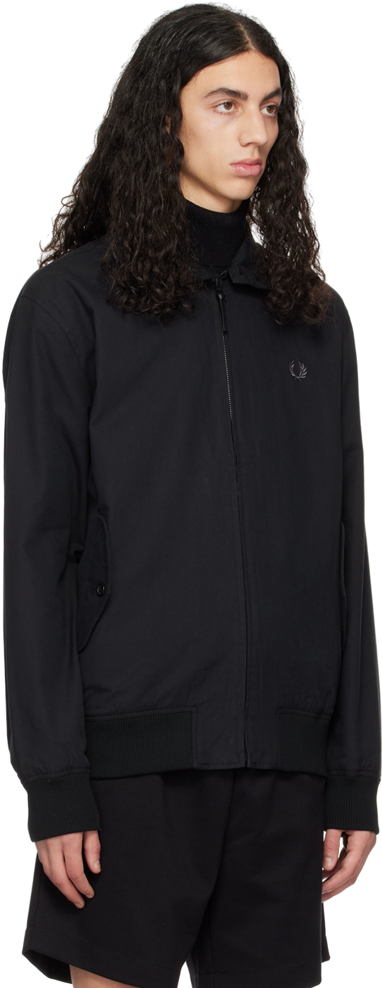Fred Perry Black Harrington Jacket Fred Perry
