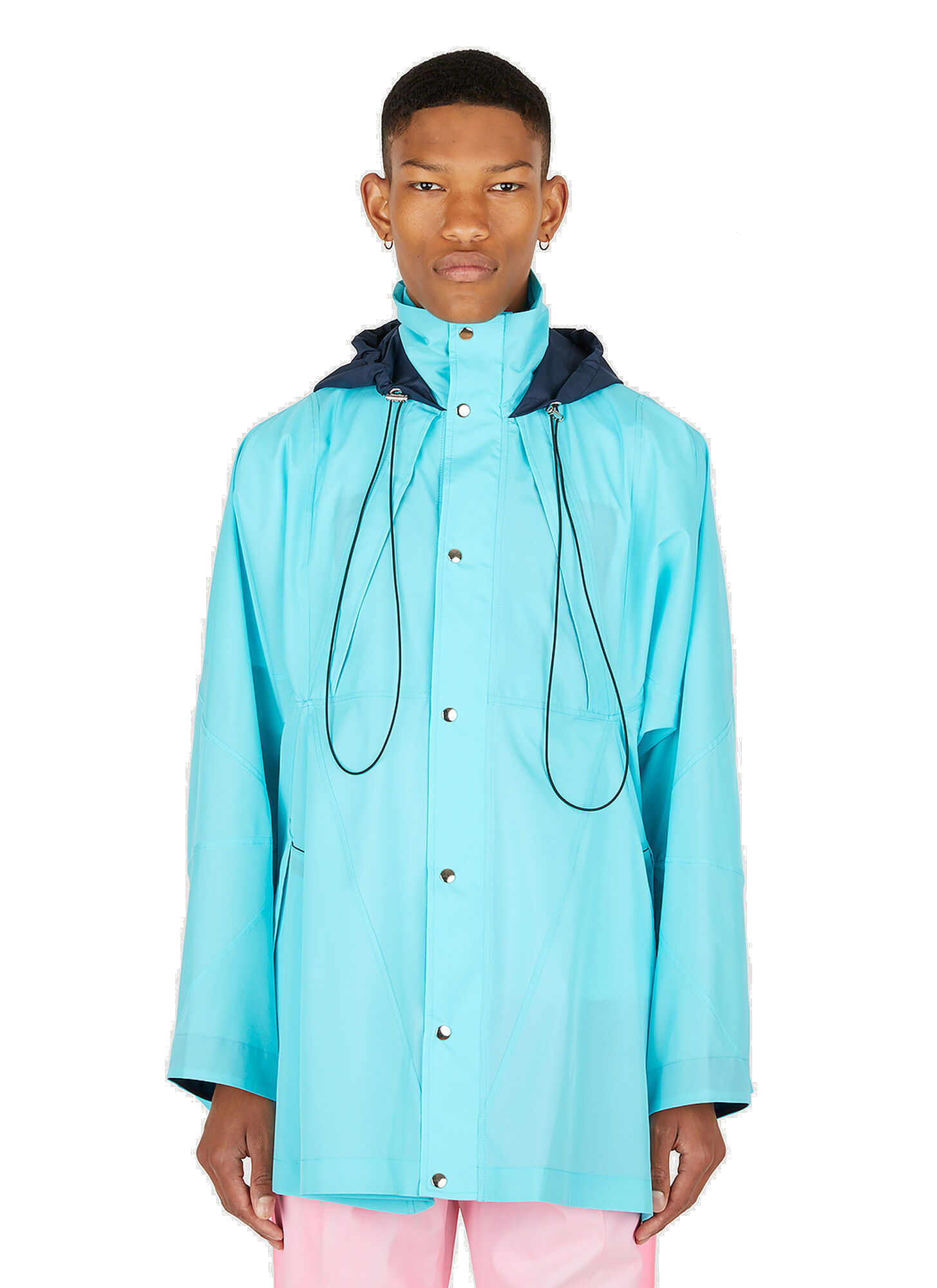 Photo: Triangle Umbrella Raincoat in Blue