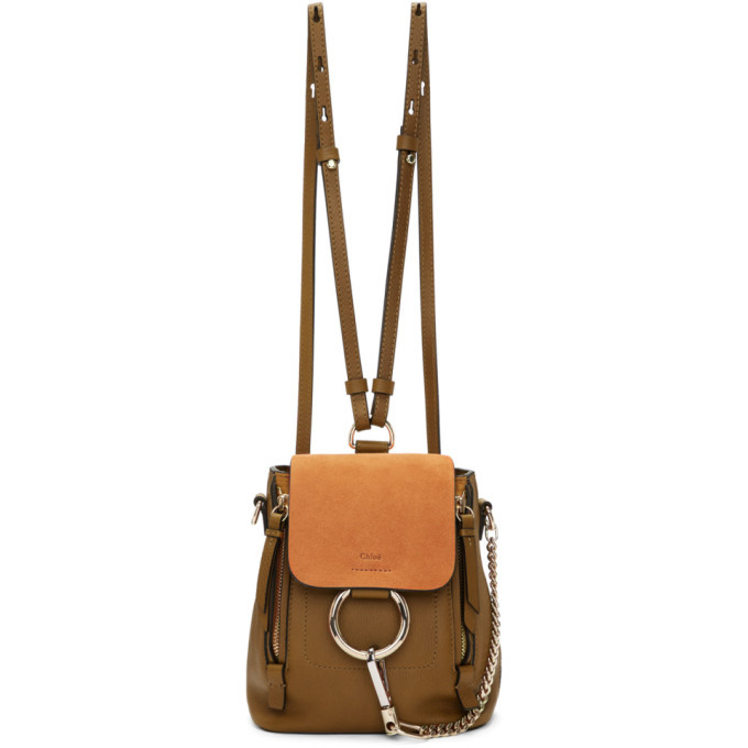 chloe faye backpack nougat
