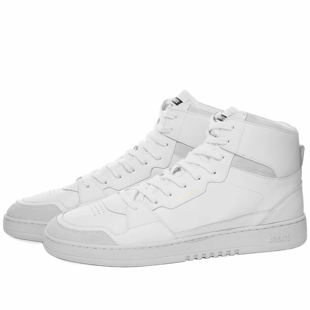 Axel Arigato Men's Dice Hi-Top Sneakers in White/Grey Axel Arigato