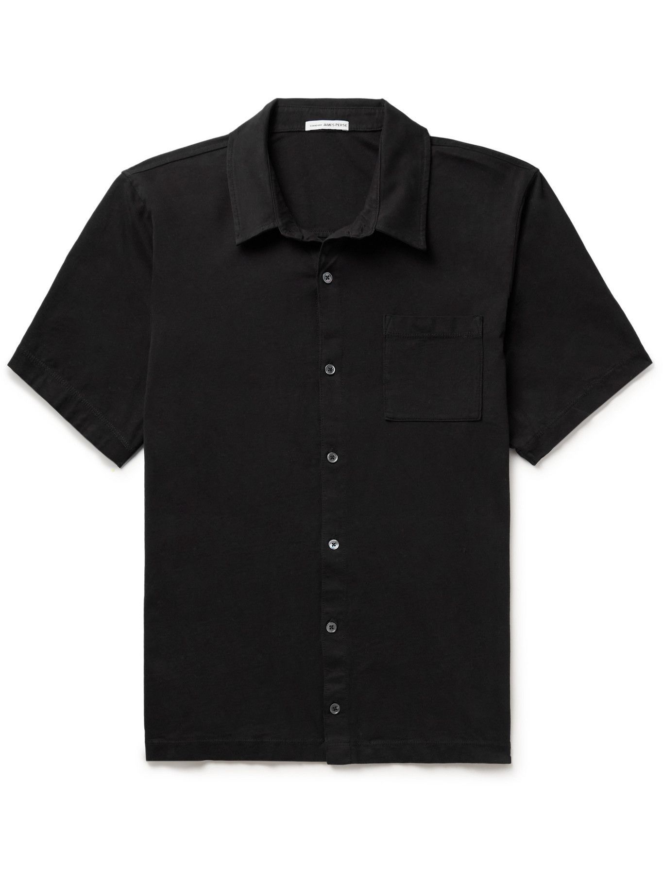 JAMES PERSE - Supima Cotton-Jersey Shirt - Black James Perse
