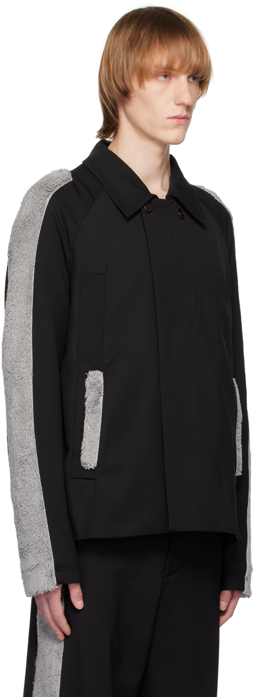 Kiko Kostadinov Black Tonkin Contrast Jacket Kiko Kostadinov