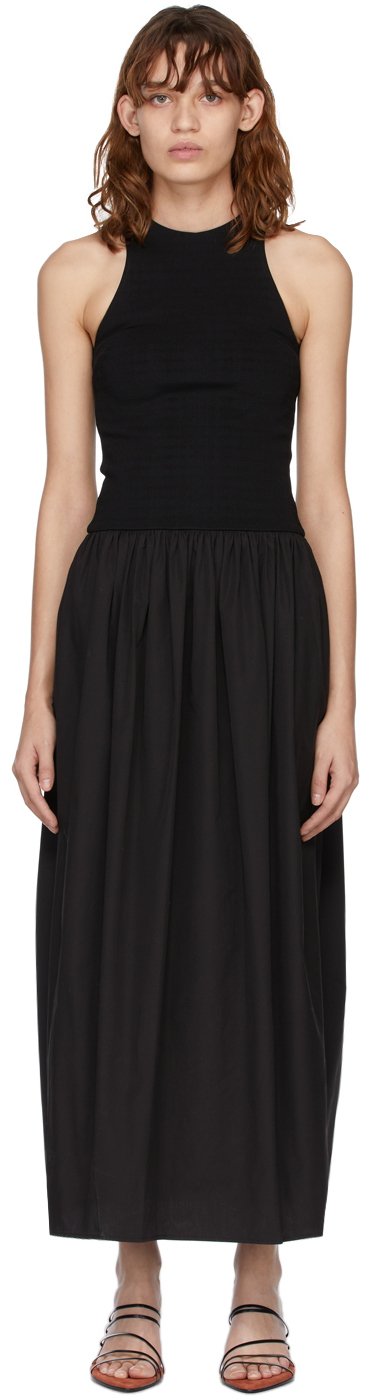 black tank dress cotton