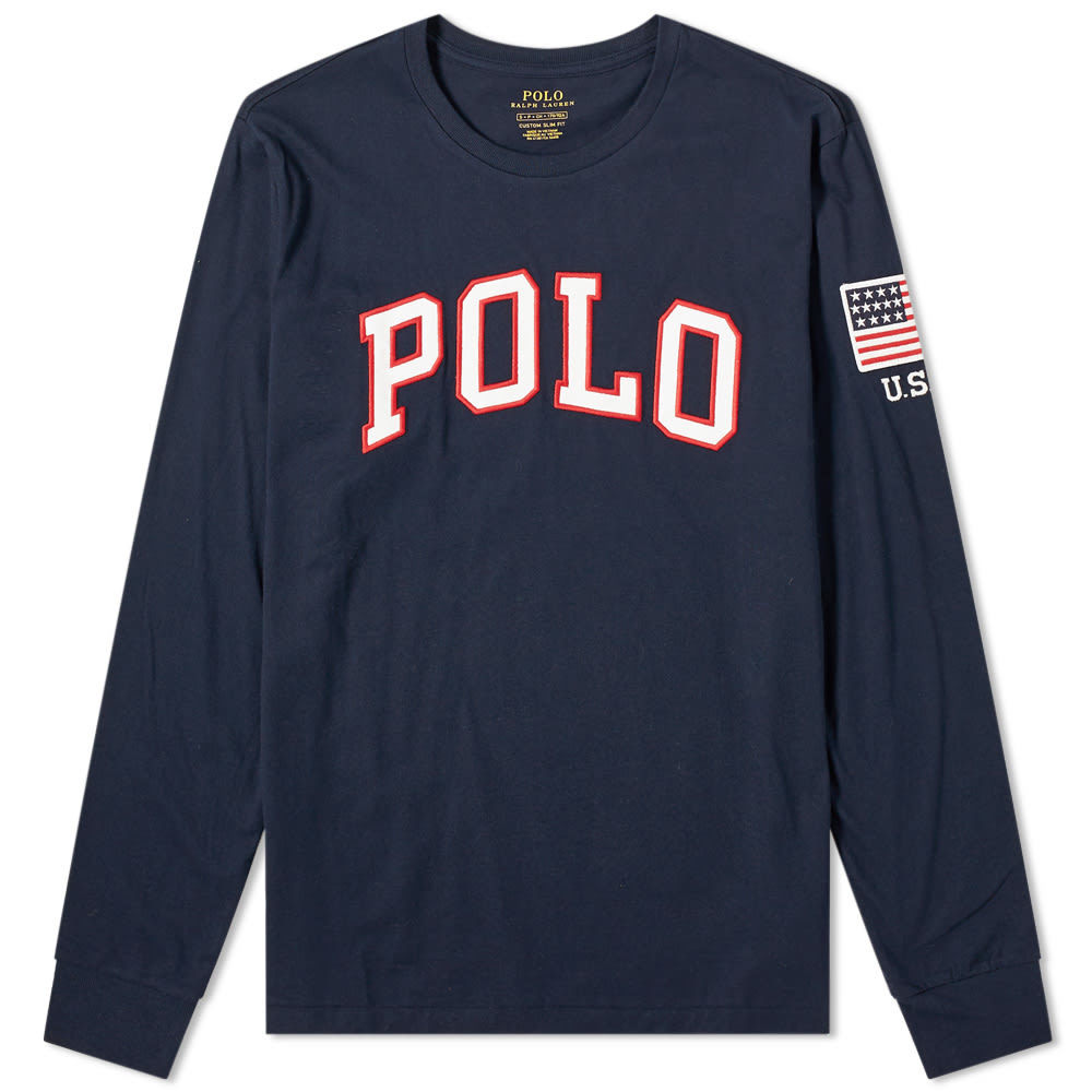 Polo Ralph Lauren Long Sleeve USA Logo Tee Polo Ralph Lauren
