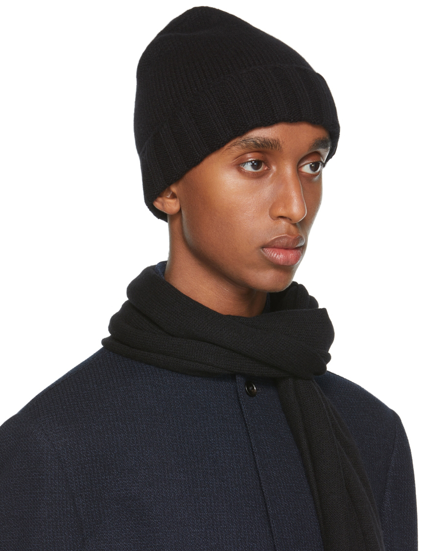 Ermenegildo Zegna Black Cashmere Solid 