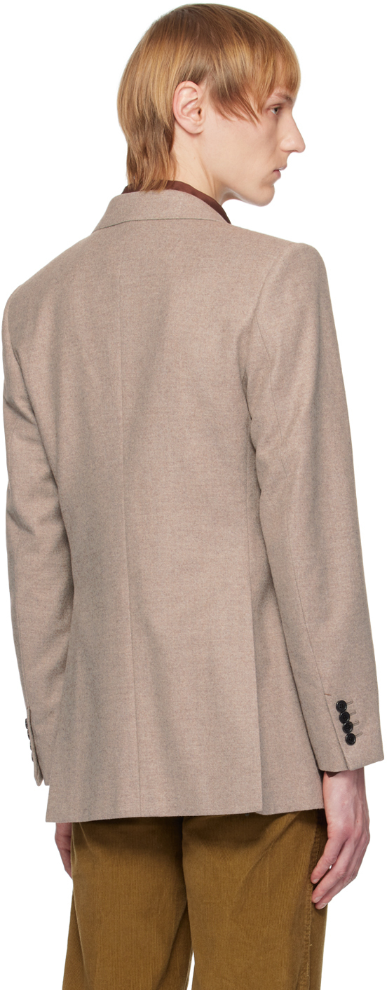 Beige Double-Breasted Blazer main image 0