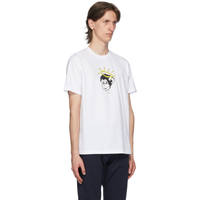 PS by Paul Smith White Halo Monkey T-Shirt PS by Paul Smith