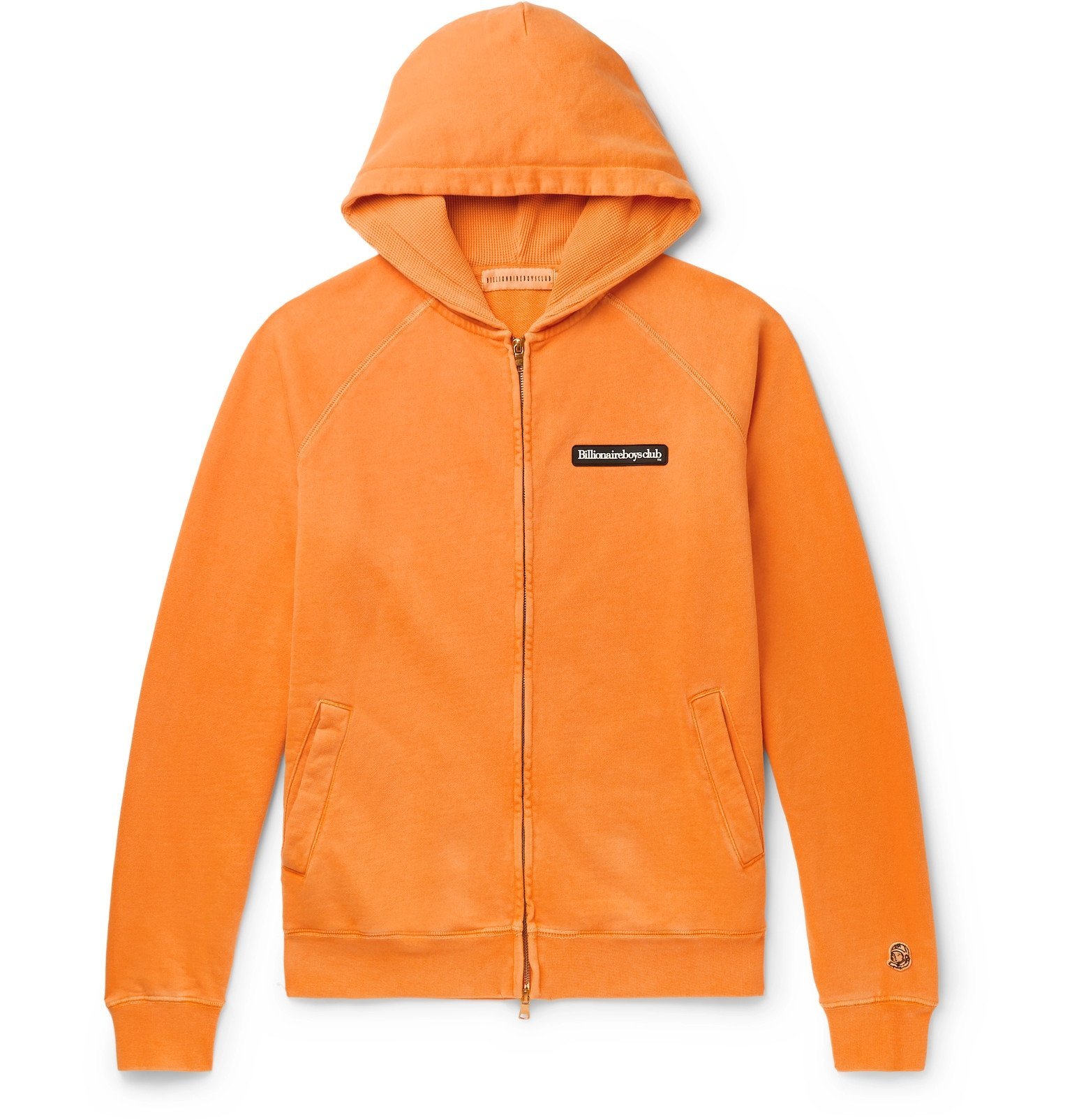 orange hoodie zip up