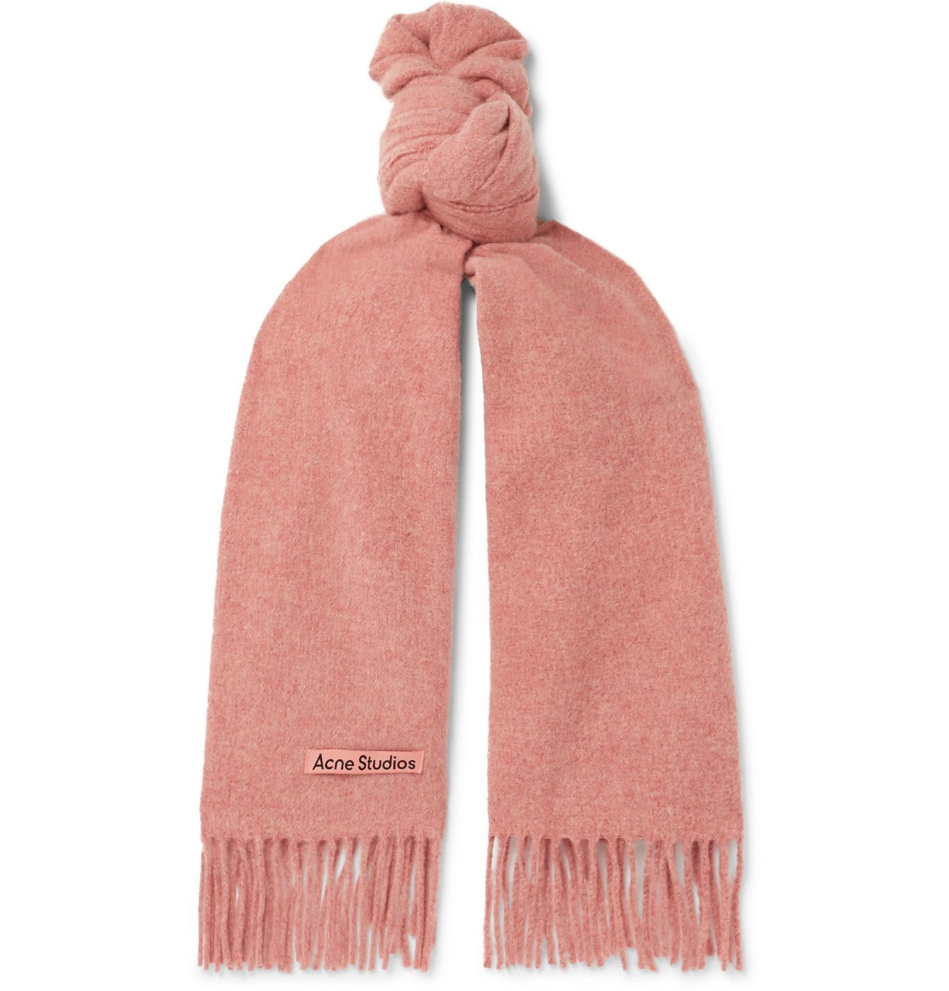 aircraft hat catch up Acne Studios - Canada Narrow Fringed Mélange Wool Scarf - Pink Acne Studios