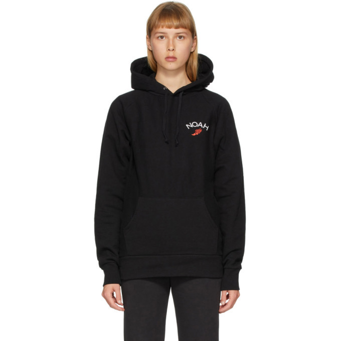 Noah NYC Black Winged Foot Hoodie Noah NYC