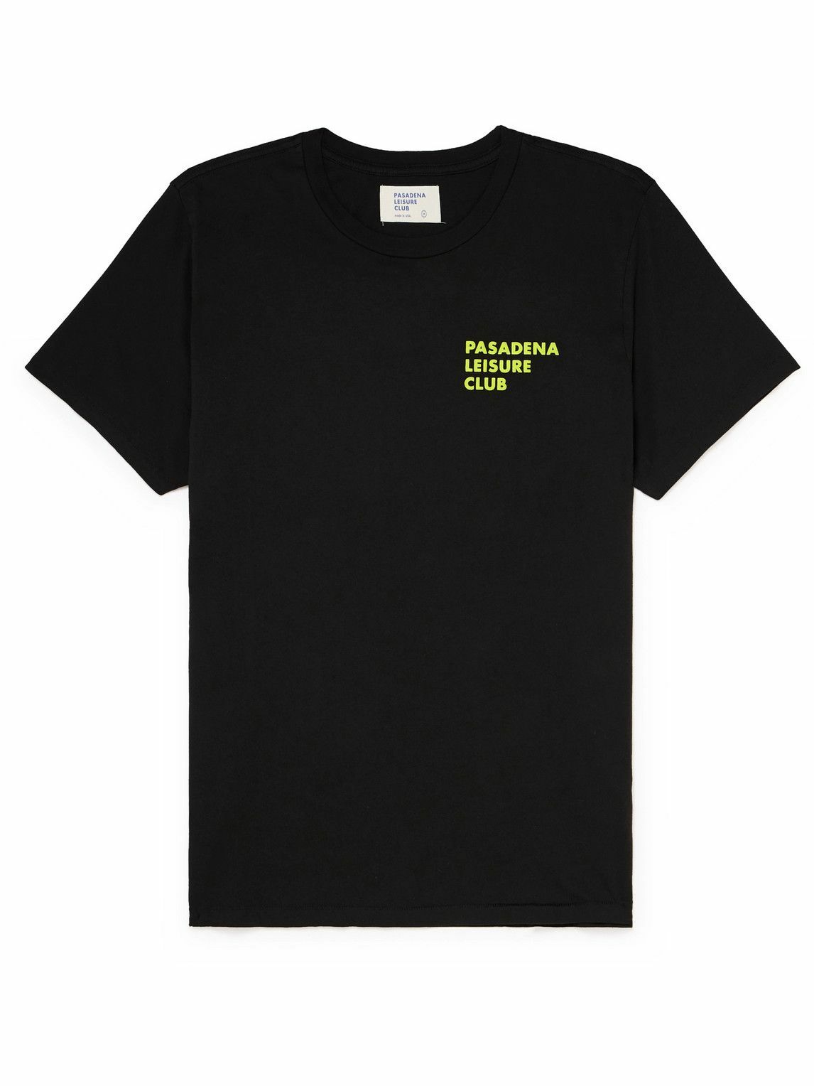 Pasadena Leisure Club - Logo-Print Cotton-Jersey T-Shirt - Black ...
