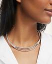 Brooks Brothers Women's Pave Collar Necklace | Silver