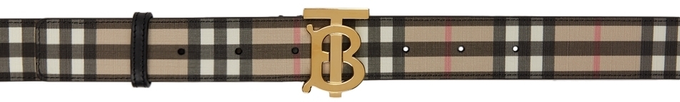 Photo: Burberry Beige Monogram Belt