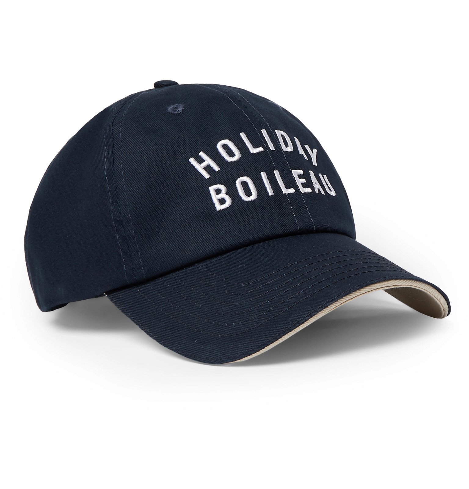 Holiday Boileau LogoEmbroidered CottonTwill Baseball Cap Blue