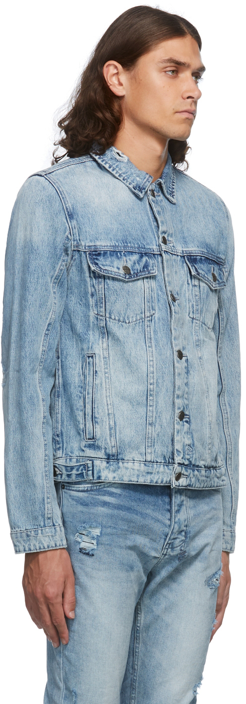 Ksubi Blue Classic Lite Up Denim Jacket 