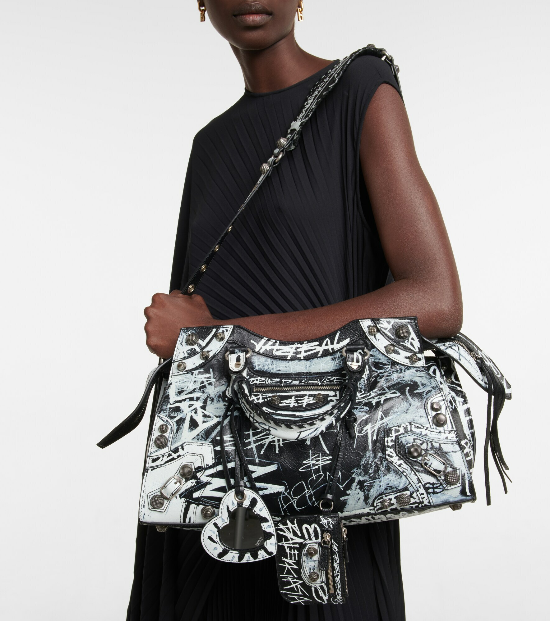 Balenciaga Neo Cagole City Small leather tote bag Balenciaga