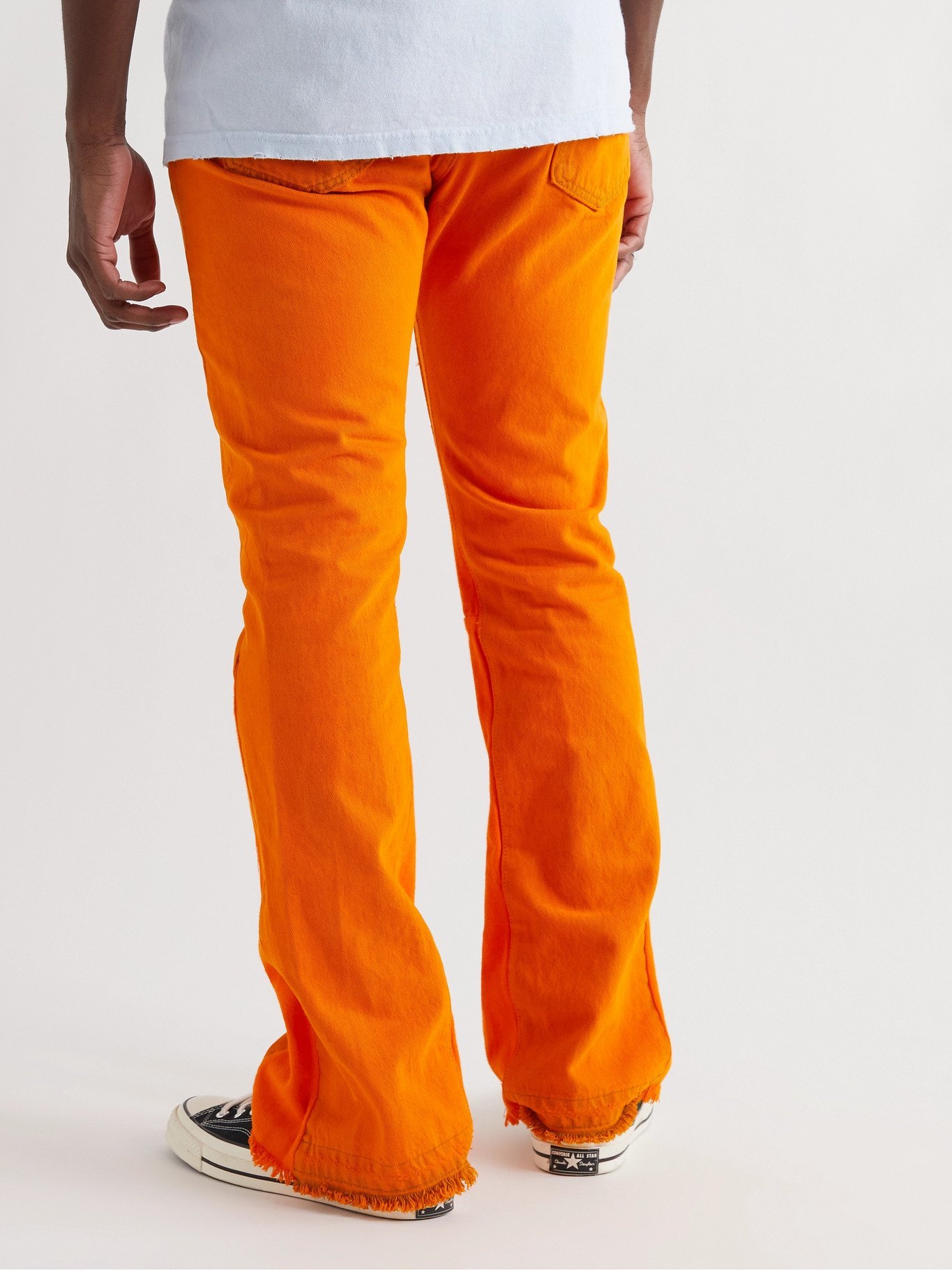 GALLERY DEPT. - La Flare Slim-Fit Distressed Denim Jeans - Orange - 32W 32L Gallery  Dept.
