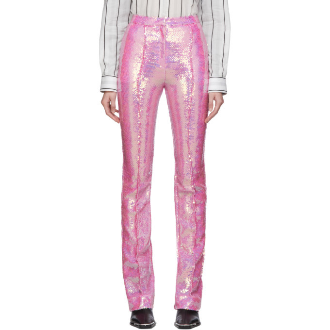 Paco Rabanne Pink Sequin Trousers Paco 