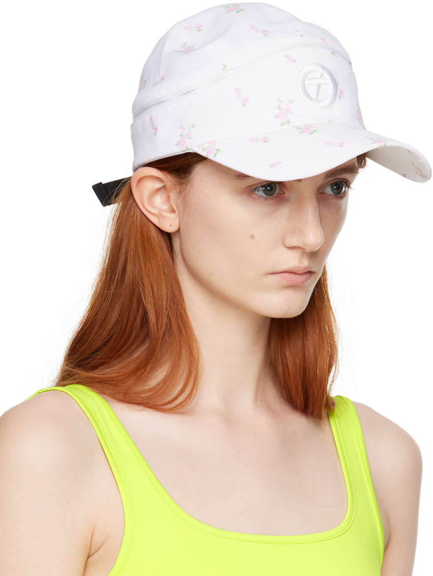 TheOpen Product White Convertible Flower Visor Cap TheOpen Product