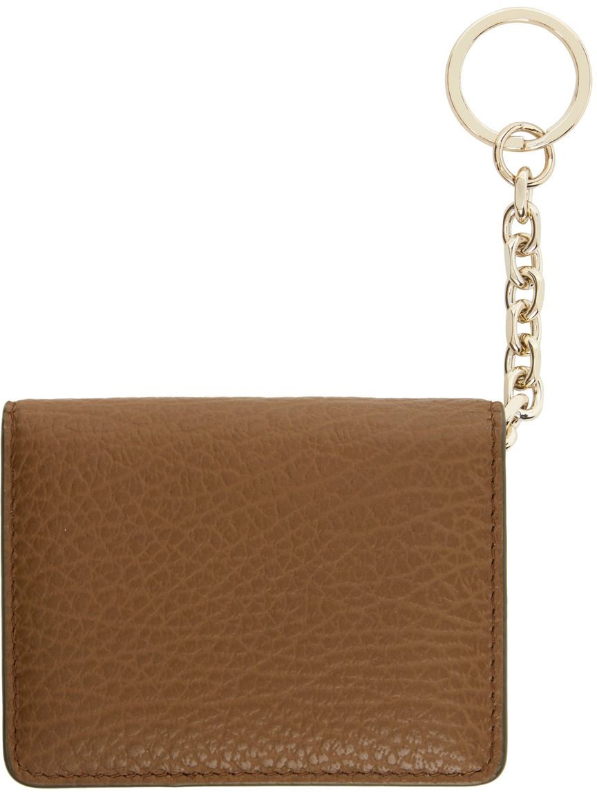 Maison Margiela Brown Keyring Card Holder Maison Margiela