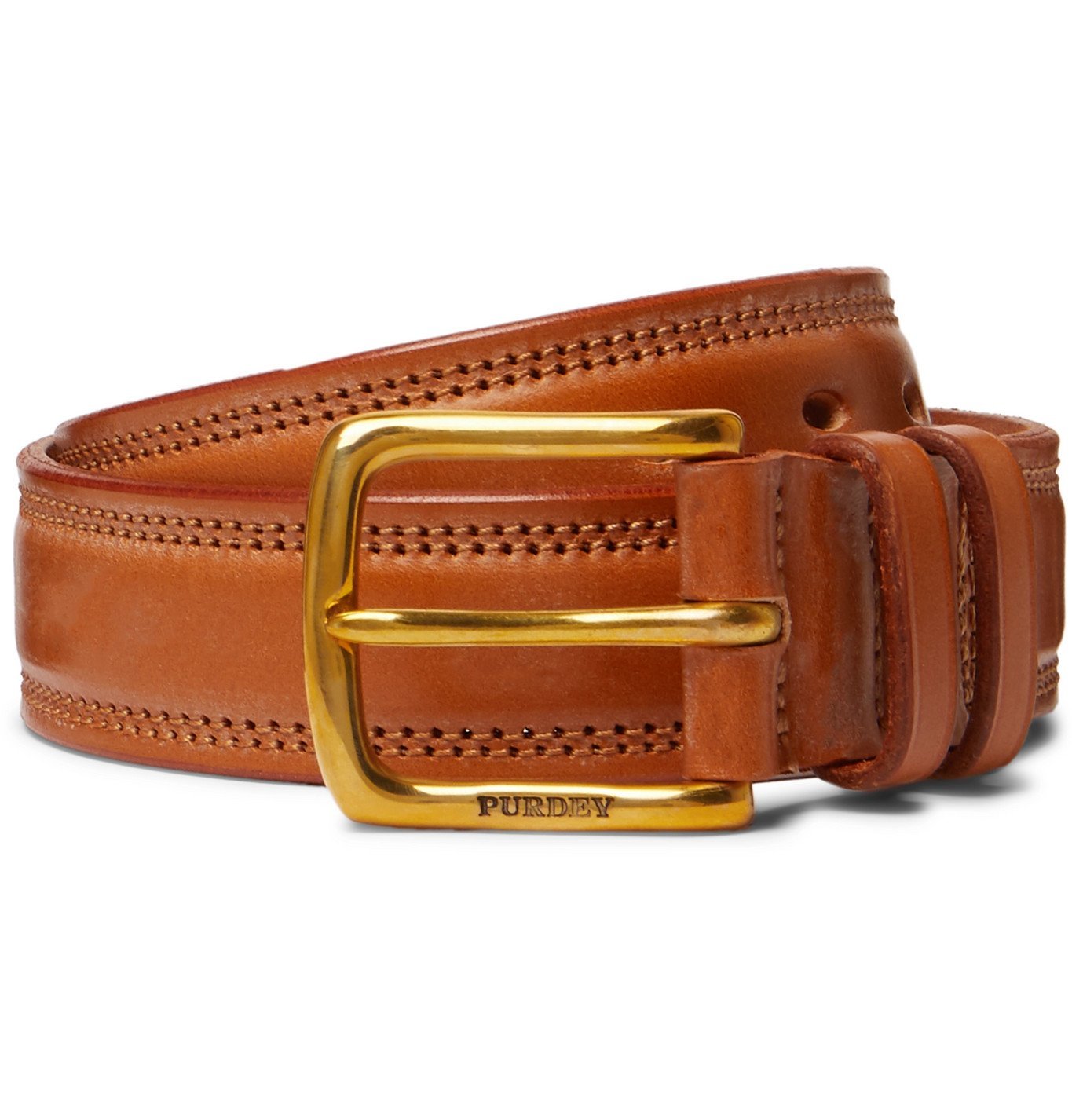 Purdey - 4cm Leather Belt - Brown Purdey