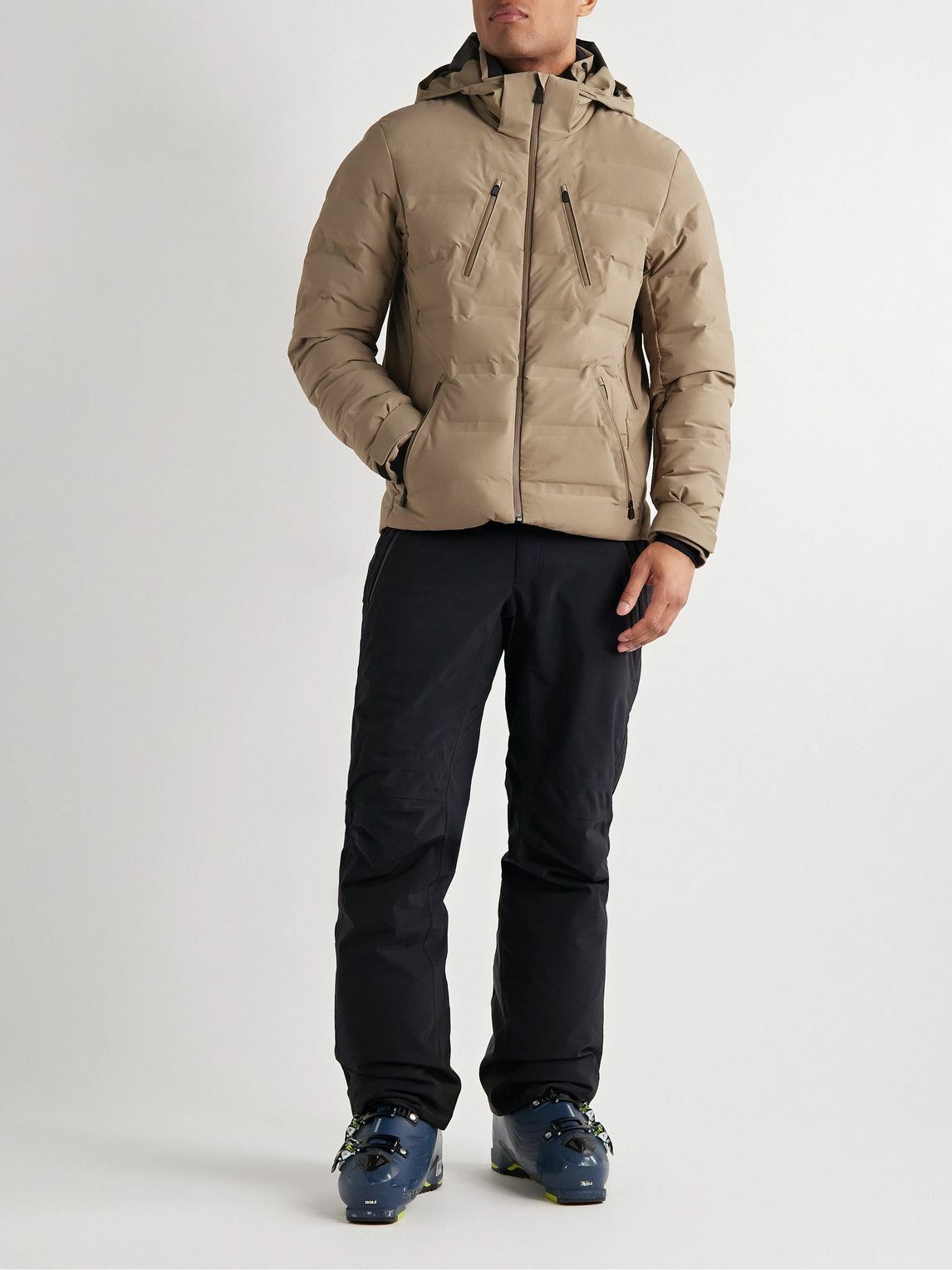 Aztech Mountain - Nuke Suit Quilted Hooded Down Ski Jacket - Neutrals ...