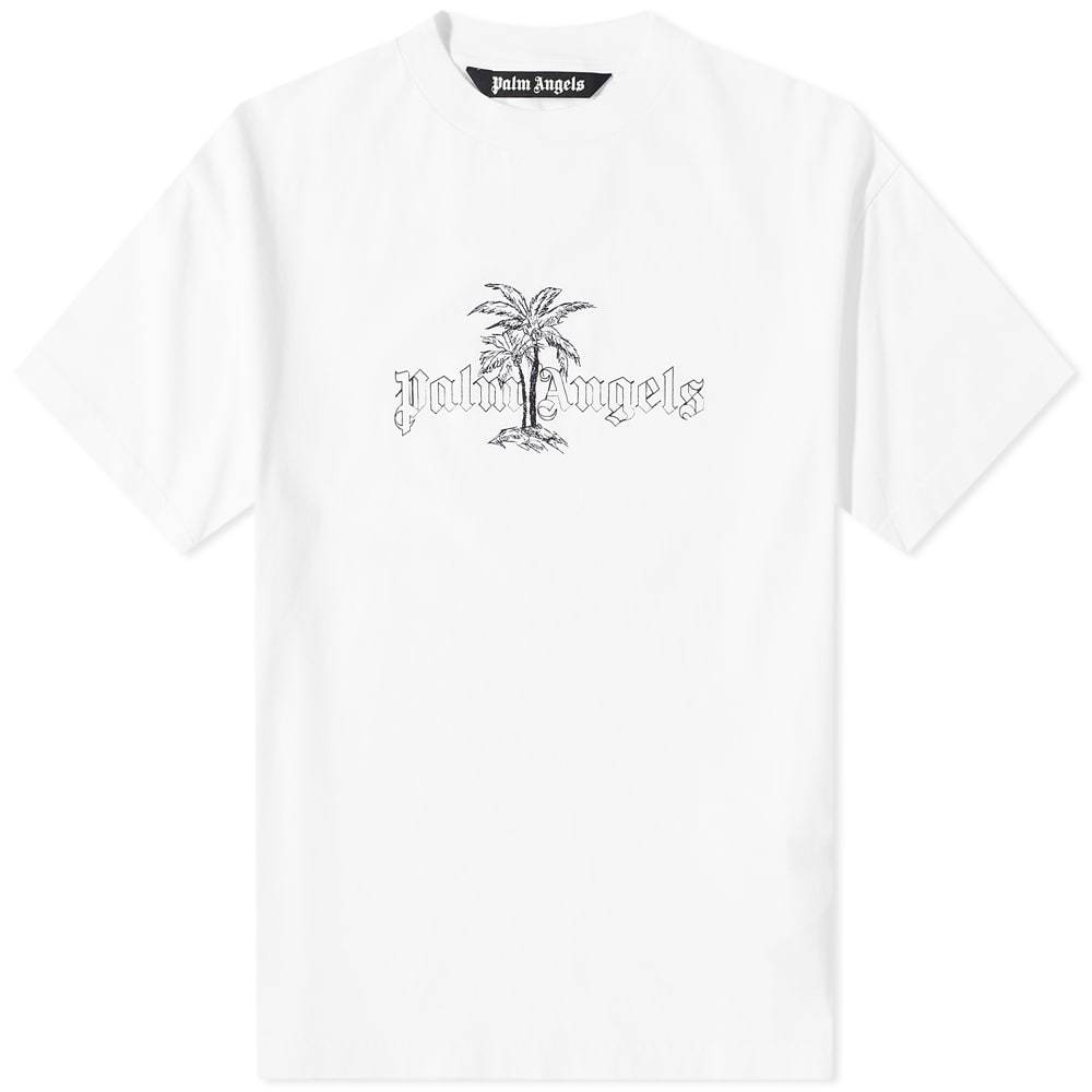 Palm Angels Sunset Palm Logo Tee Palm Angels