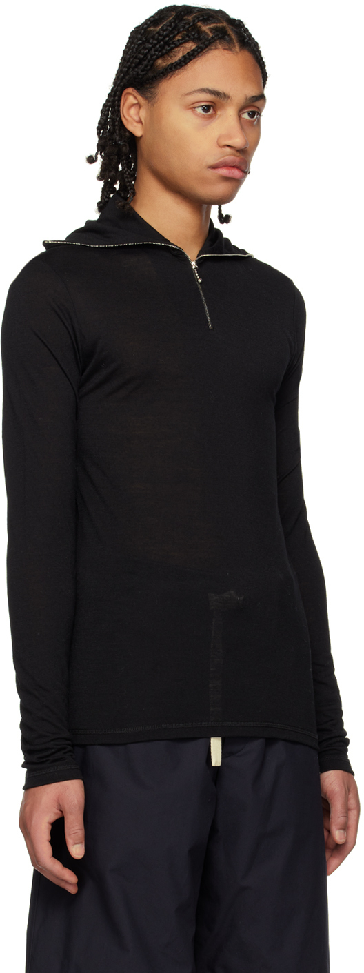 Jil Sander Black ZipUp Sweater Jil Sander