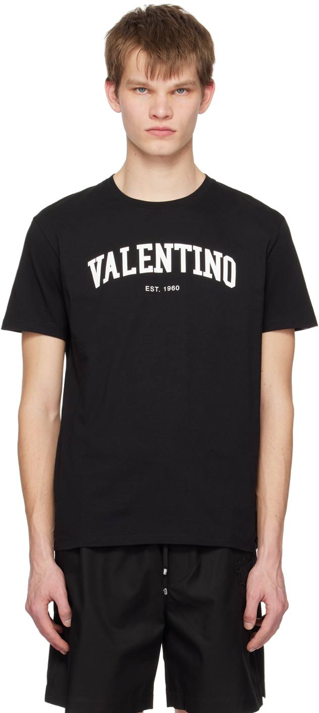 Valentino Black Print T-Shirt Valentino