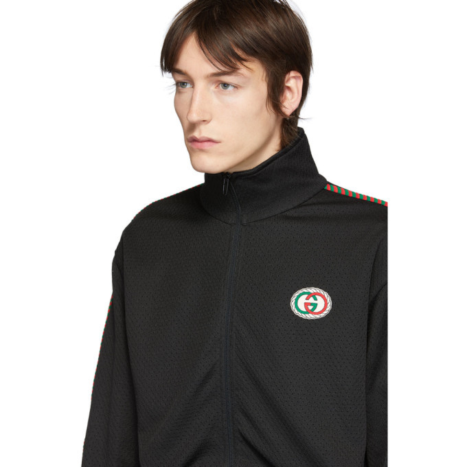 Gucci Black Tricot Track Jacket Gucci