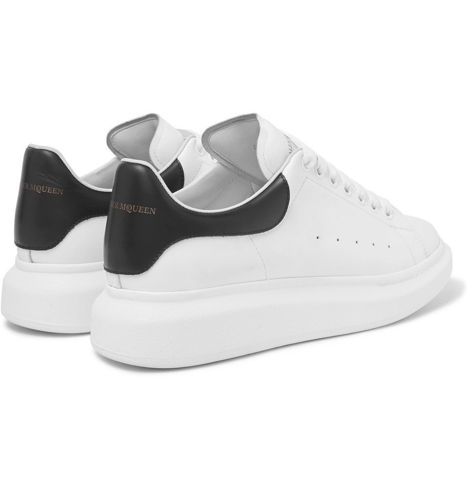 Alexander McQueen - Larry Exaggerated-Sole Leather Sneakers - Men ...