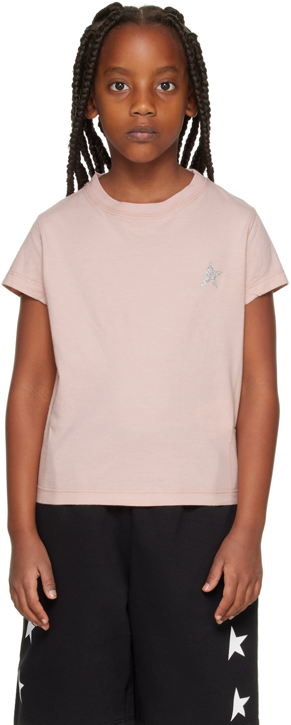 Golden Goose Kids Pink Star T-Shirt Golden Goose Deluxe Brand