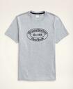 Brooks Brothers Men's Label Graphic T-Shirt | Heather Grey
