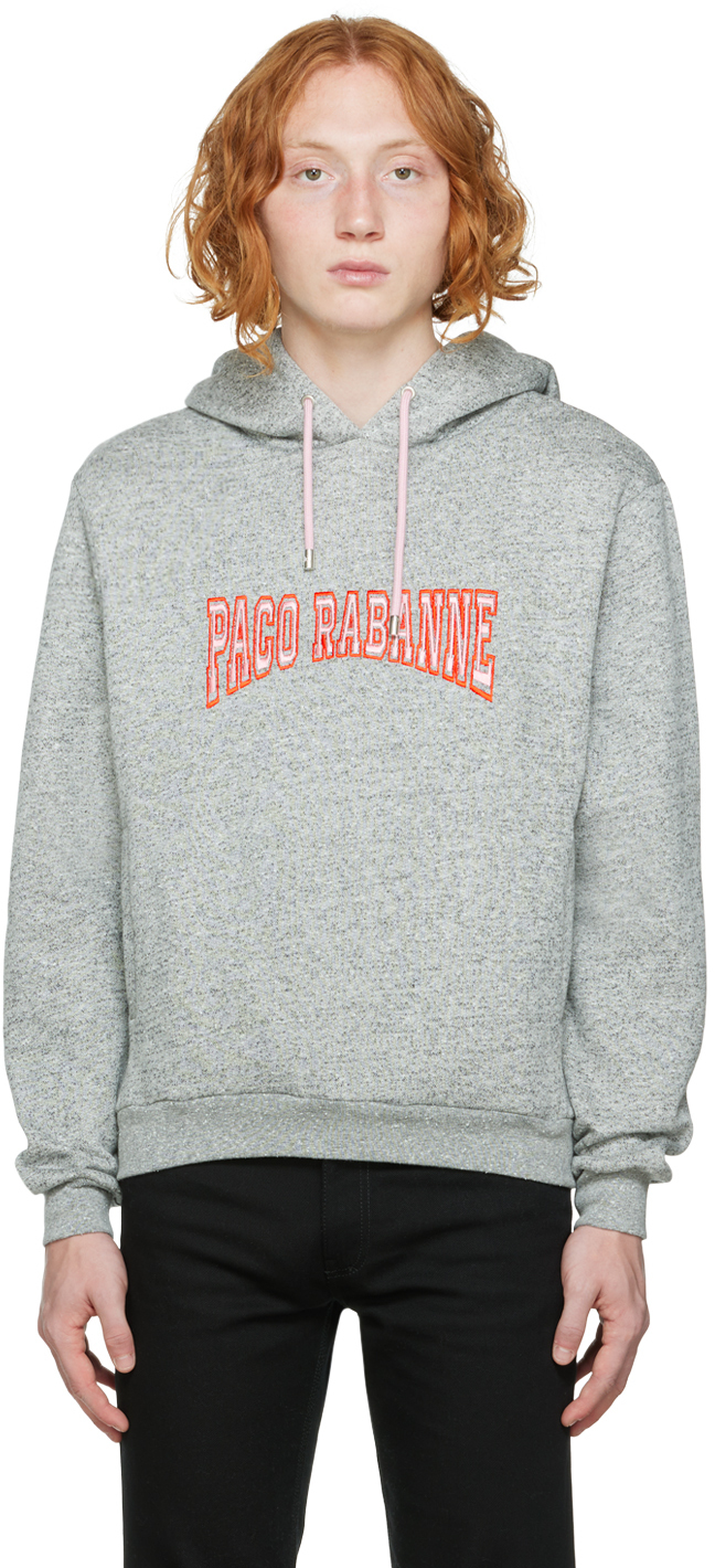 Paco Rabanne Gray 70s Hoodie Paco Rabanne