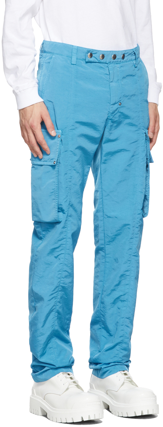1017 ALYX 9SM Blue Garment-Dyed Cargo Pants