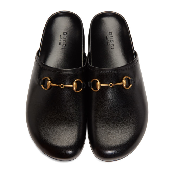 gucci black clogs