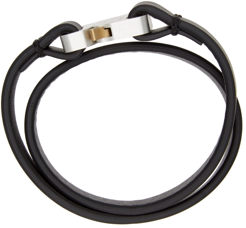 1017 ALYX 9SM Black Micro Buckle Cuff Bracelet