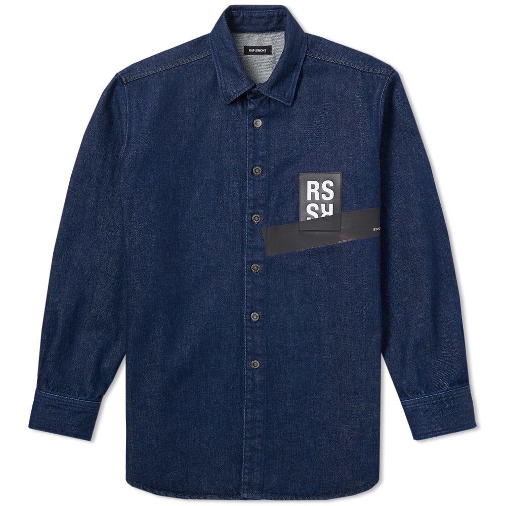 Raf Simons Patch Logo Denim Shirt Raf Simons