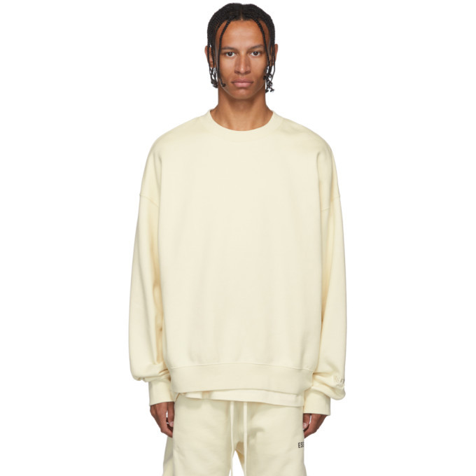 essentials white crewneck