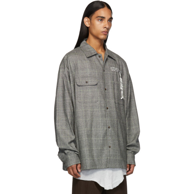 Doublet Grey Surprise Embroidery Shirt Doublet