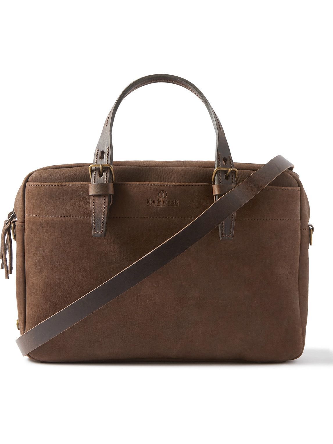 full grain leather briefcase