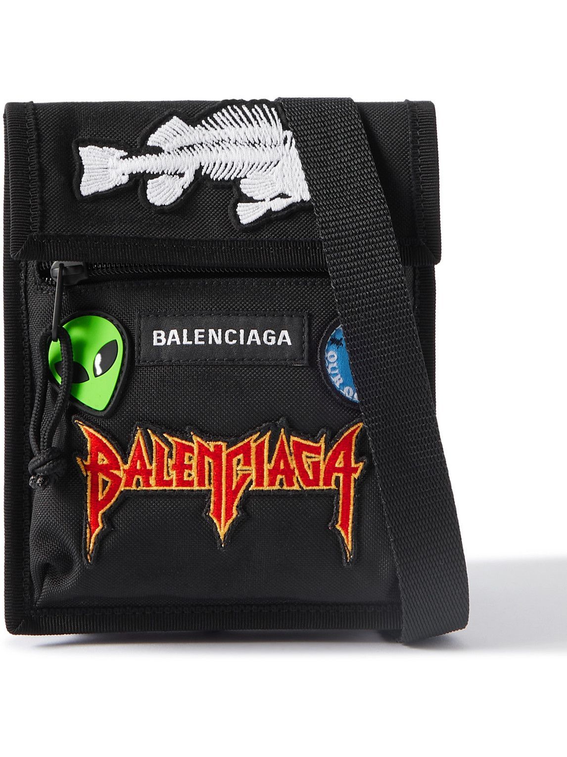 Balenciaga Explorer LogoAppliquéd Canvas Messenger Bag Balenciaga