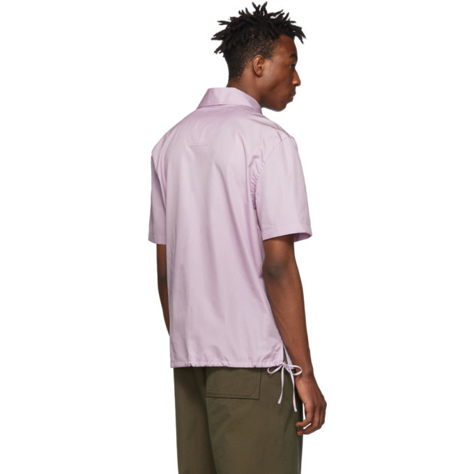 Helmut Lang Purple Tie Short Sleeve 