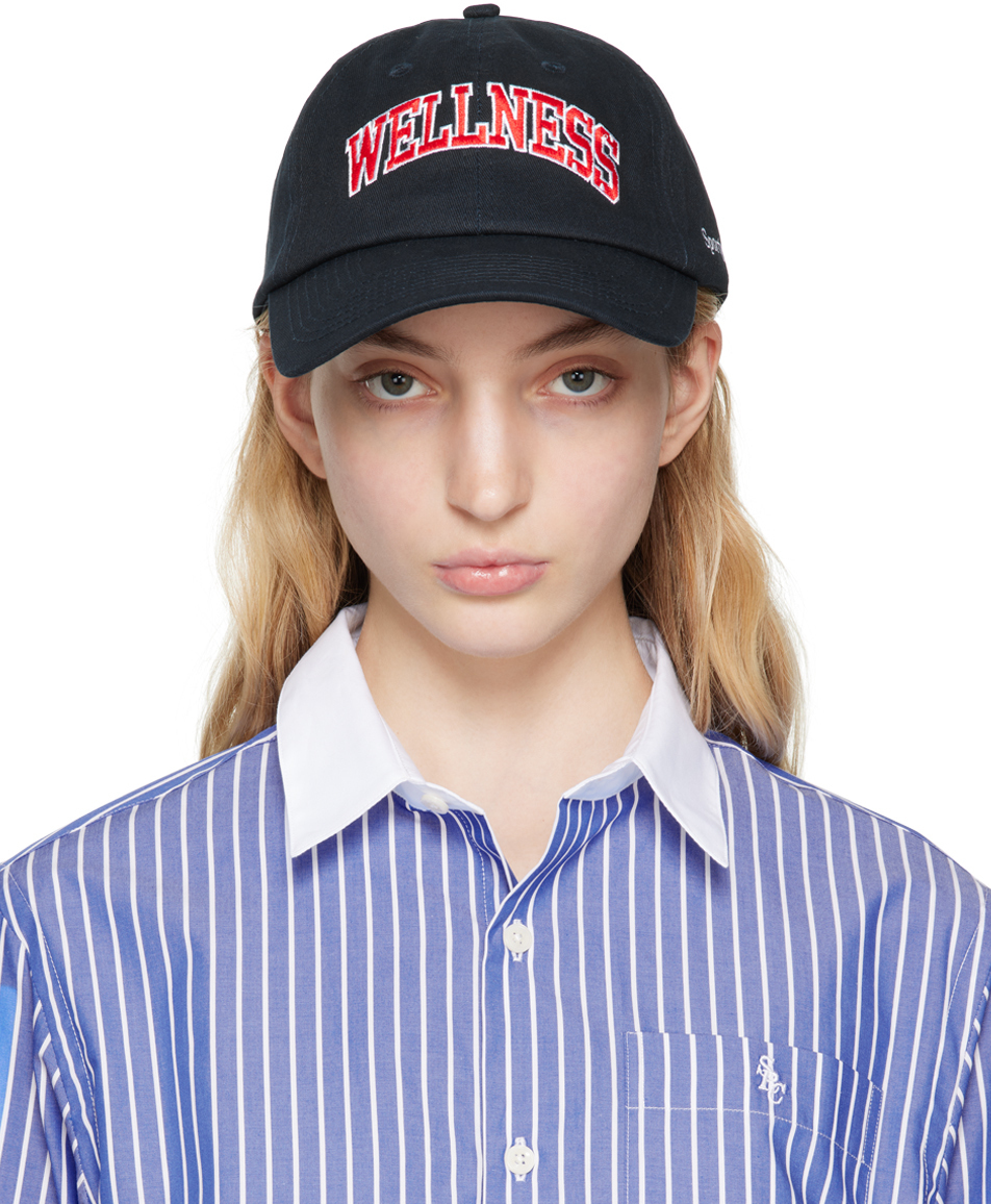 Sporty & Rich Navy Wellness Ivy Cap Sporty & Rich