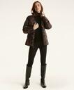 Brooks Brothers Women's Down Reversible Equestrian Print Puffer Coat | Navy