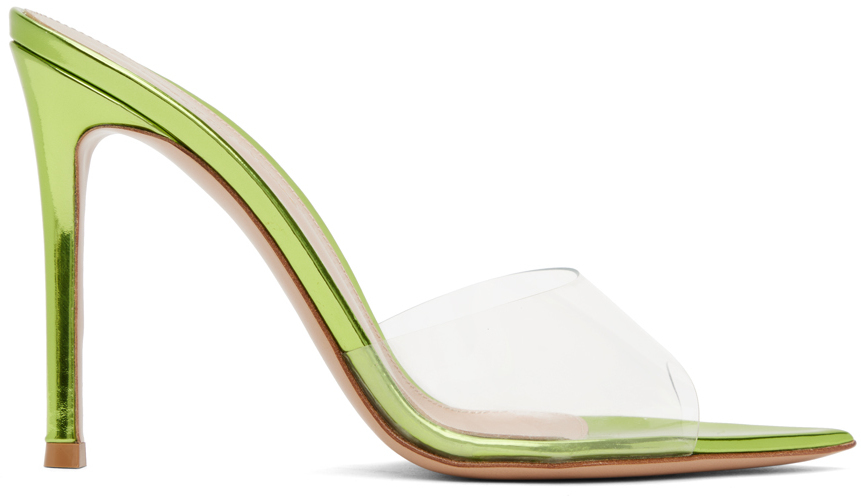 Photo: Gianvito Rossi Green Elle Heeled Sandals