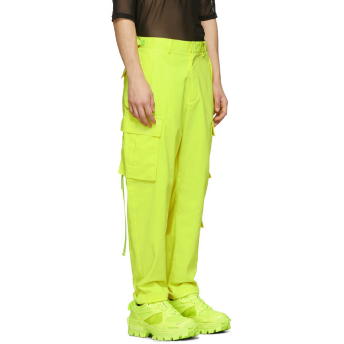 Juun.J Yellow Cropped Cargo Pants Juun.J